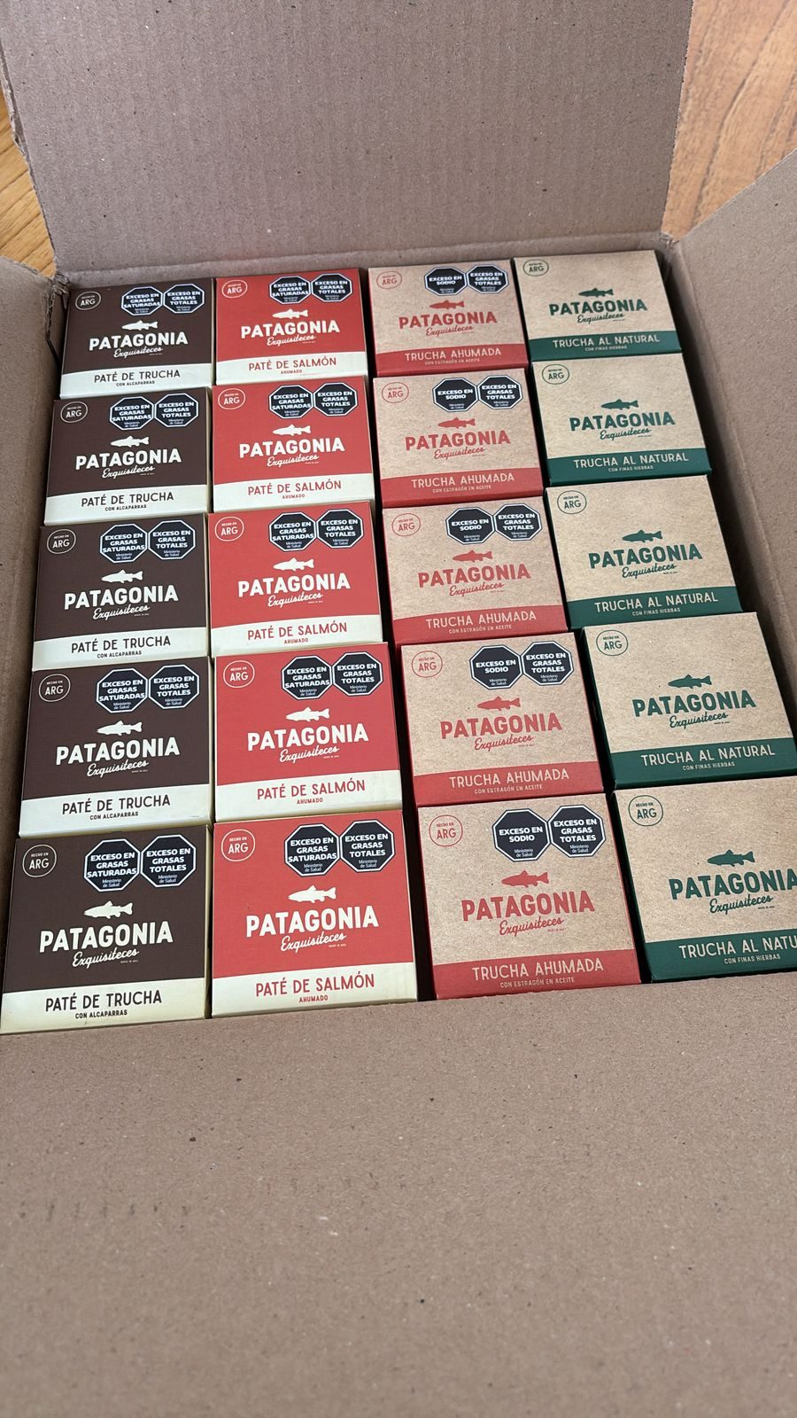 Patagonia Exquisiteces canned product line — pâté, smoked, natural