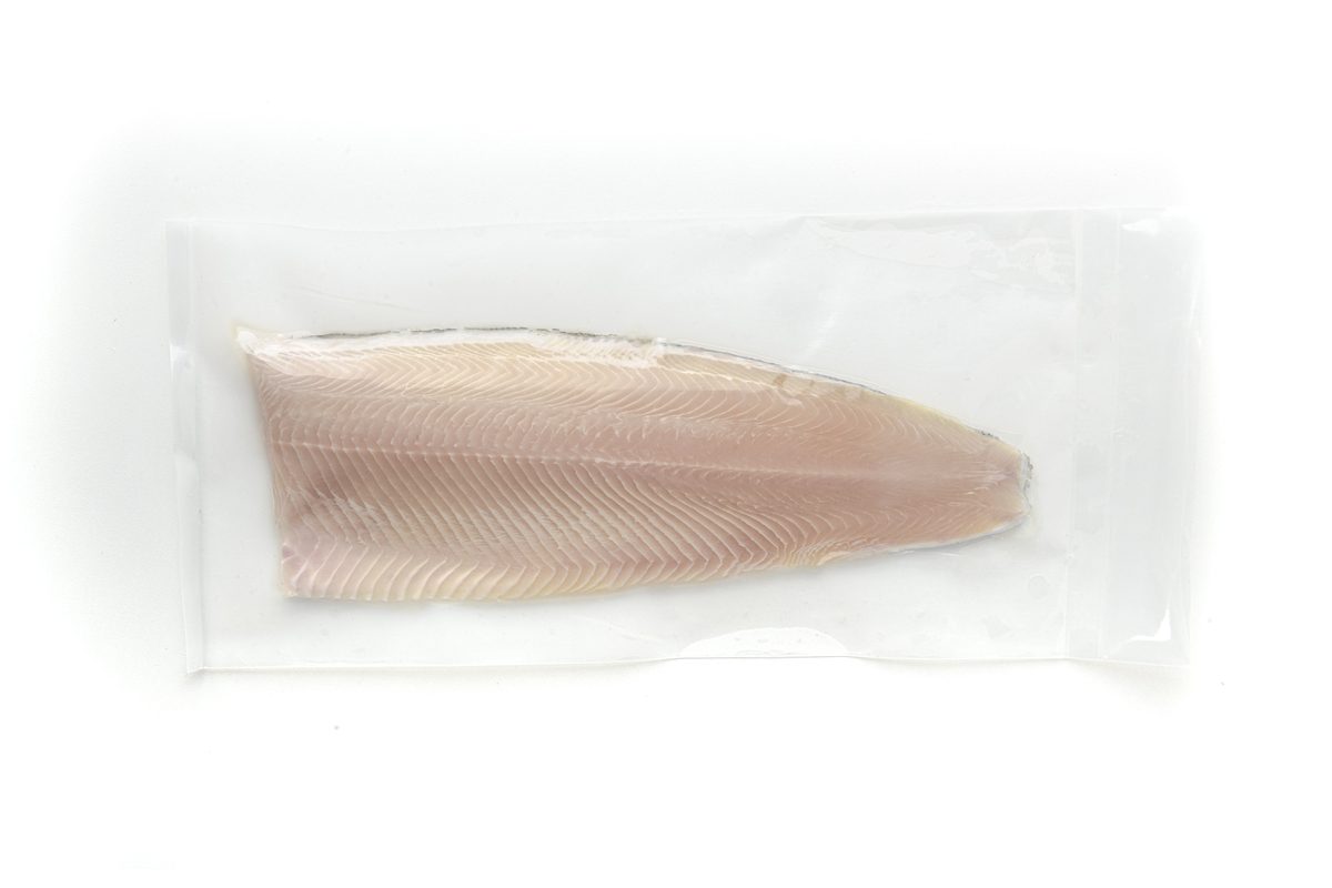 White fillet vacuum packed